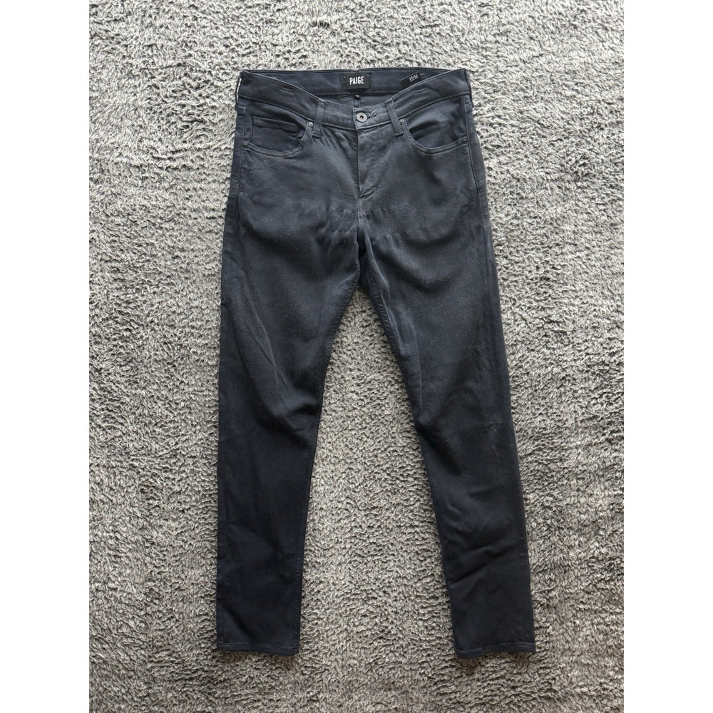 Paige Jeans Lennox Mens‎ 30 Nightfall Coated Slim Straight Stretch Denim